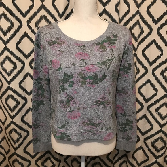 PacSun Sweaters - Kirra Gray Floral Sweater